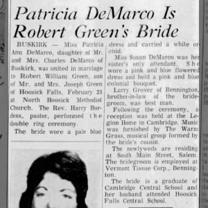 Marriage of DeMarco / Green