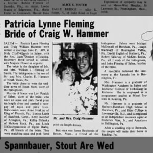 Marriage of Fleming / Hammer